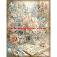 Látkový panel VINTAGE VÁNOČNÍ 597-27 Látkový panel VINTAGE VÁNOČNÍ 597-27