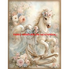 Látkový panel VINTAGE VÁNOČNÍ 597-30 Látkový panel VINTAGE VÁNOČNÍ 597-30