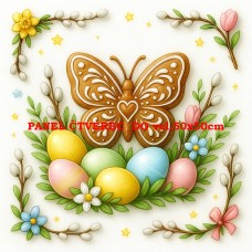 Látkový panel kolekce VELIKONOČNÍ PERNÍČKY 603-108 Látkový panel kolekce VELIKONOČNÍ PERNÍČKY 603-108