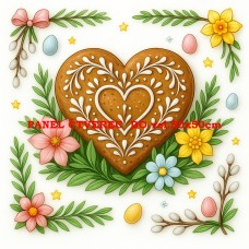 Látkový panel kolekce VELIKONOČNÍ PERNÍČKY 603-109 Látkový panel kolekce VELIKONOČNÍ PERNÍČKY 603-109