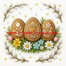 Látkový panel kolekce VELIKONOČNÍ PERNÍČKY 603-113 Látkový panel kolekce VELIKONOČNÍ PERNÍČKY 603-113