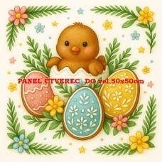 Látkový panel kolekce VELIKONOČNÍ PERNÍČKY 603-117 Látkový panel kolekce VELIKONOČNÍ PERNÍČKY 603-117