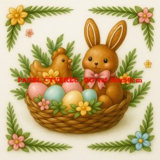 Látkový panel kolekce VELIKONOČNÍ PERNÍČKY 603-124 Látkový panel kolekce VELIKONOČNÍ PERNÍČKY 603-124