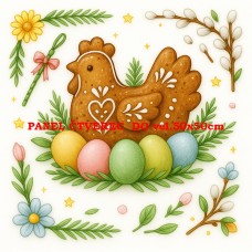 Látkový panel kolekce VELIKONOČNÍ PERNÍČKY 603-127 Látkový panel kolekce VELIKONOČNÍ PERNÍČKY 603-127