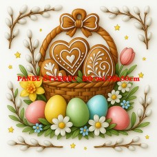 Látkový panel kolekce VELIKONOČNÍ PERNÍČKY 603-130 Látkový panel kolekce VELIKONOČNÍ PERNÍČKY 603-130