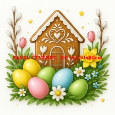 Látkový panel kolekce VELIKONOČNÍ PERNÍČKY 603-132 Látkový panel kolekce VELIKONOČNÍ PERNÍČKY 603-132