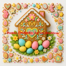 Látkový panel kolekce VELIKONOČNÍ PERNÍČKY 603-136 Látkový panel kolekce VELIKONOČNÍ PERNÍČKY 603-136