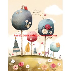 Látkový panel kolekce PASTELOVÝ SVĚT 605-272 Látkový panel kolekce PASTELOVÝ SVĚT 605-272