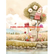 Látkový panel kolekce PASTELOVÝ SVĚT 605-280 Látkový panel kolekce PASTELOVÝ SVĚT 605-280