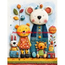 Látkový panel kolekce ROZTOMILÝ PATCHWORK 623-47 Látkový panel kolekce ROZTOMILÝ PATCHWORK 623-47