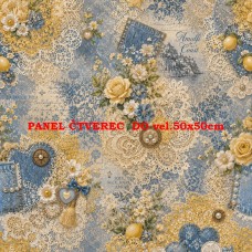 Látkový panel kolekce DENIM LACE AMALFI 631-67 Látkový panel kolekce DENIM LACE AMALFI 631-67