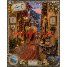 Látkový panel kolekce DENIM LACE AMALFI 631-69 Látkový panel kolekce DENIM LACE AMALFI 631-69