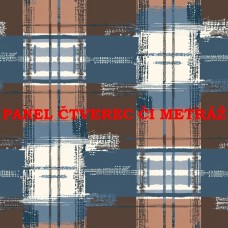 Látkový panel či metráž kolekce DOPLŇKOVÉ DO BAREVNÝCH KOMBINACÍ - MODRÁ A HNĚDÁ 636-13 Látkový panel či metráž kolekce DOPLŇKOVÉ DO BAREVNÝCH KOMBINACÍ - MODRÁ A HNĚDÁ 636-13