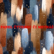 Látkový panel či metráž kolekce DOPLŇKOVÉ DO BAREVNÝCH KOMBINACÍ - MODRÁ A HNĚDÁ 636-7 Látkový panel či metráž kolekce DOPLŇKOVÉ DO BAREVNÝCH KOMBINACÍ - MODRÁ A HNĚDÁ 636-7