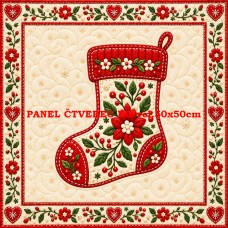 Látkový panel kolekce VÁNOCE 640-1121 Látkový panel kolekce VÁNOCE 640-1121