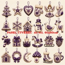 Látkový panel sada kolekce VÁNOCE 640-1241 Látkový panel sada kolekce VÁNOCE 640-1241