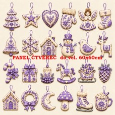 Látkový panel sada kolekce VÁNOCE 640-1249 Látkový panel sada kolekce VÁNOCE 640-1249
