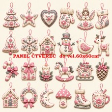 Látkový panel sada kolekce VÁNOCE 640-1326 Látkový panel sada kolekce VÁNOCE 640-1326