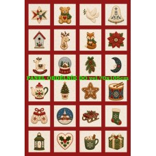 Látkový panel sada kolekce VÁNOCE - na adventní kalendář, pexeso, ozdoby atd. 640-403 Látkový panel sada kolekce VÁNOCE - na adventní kalendář, pexeso, ozdoby atd. 640-403