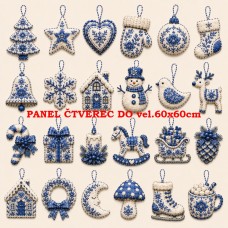 Látkový panel sada kolekce VÁNOCE 640-626 Látkový panel sada kolekce VÁNOCE 640-626