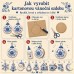 Látkový panel sada kolekce VÁNOCE 640-627 / zadní díl zrcadlově na ozdoby k 626 Látkový panel sada kolekce VÁNOCE 640-627 / zadní díl zrcadlově na ozdoby k 626