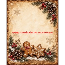Látkový panel kolekce PERNÍČKOVÉ VÁNOCE 640-744 Látkový panel kolekce PERNÍČKOVÉ VÁNOCE 640-744