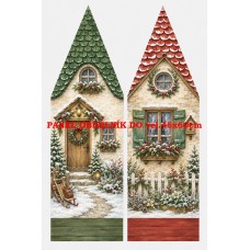 Panel na VÁNOČNÍ DOMEČKOVÝ POLŠTÁŘEK / OZDOBY 641-180 Panel na VÁNOČNÍ DOMEČKOVÝ POLŠTÁŘEK / OZDOBY 641-180