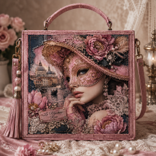 Látkový panel LIMITKA - La Maschera Rosa - k objednávce nad 500,- Látkový panel LIMITKA - La Maschera Rosa - k objednávce nad 500,-