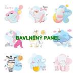 Cottonpanel - látkové panely: bavlna, úplet, teplákovina, softshell