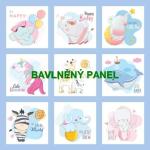 Cottonpanel - látkové panely: bavlna, úplet, teplákovina, softshell
