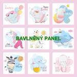 Cottonpanel - látkové panely: bavlna, úplet, teplákovina, softshell