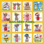 Cottonpanel - látkové panely: bavlna, úplet, teplákovina, softshell