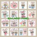 Cottonpanel - látkové panely: bavlna, úplet, teplákovina, softshell