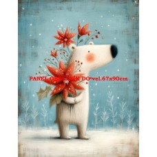 Látkový panel VÁNOČNÍ 578-278