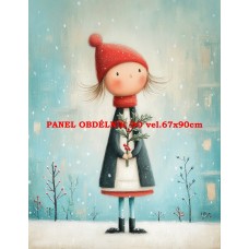 Látkový panel VÁNOČNÍ 578-284