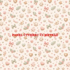 Látkový panel či metráž kolekce PERNÍČKOVÉ VÁNOCE 587-963