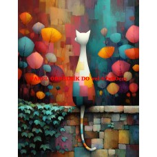 Látkový panel kolekce COLORFUL - KOČIČÍ SNY 590-146