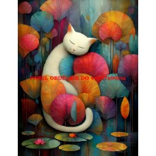 Látkový panel kolekce COLORFUL - KOČIČÍ SNY 590-147