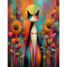 Látkový panel kolekce COLORFUL - KOČIČÍ SNY 590-148