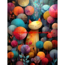 Látkový panel kolekce COLORFUL - KOČIČÍ SNY 590-152