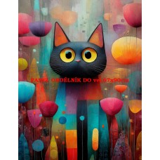 Látkový panel kolekce COLORFUL - KOČIČÍ SNY 590-157