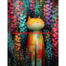 Látkový panel kolekce COLORFUL - KOČIČÍ SNY 590-158