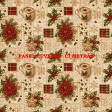 Látkový panel či metráž kolekce VÁNOCE 592-183