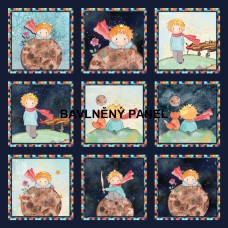 Bavlněný panel Malý princ 35x35 cm   pexmp2