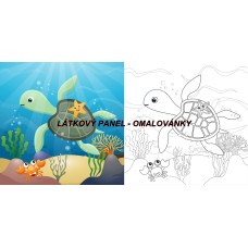 BAVLNĚNÁ LÁTKA - panel 15x30 cm  FLP714