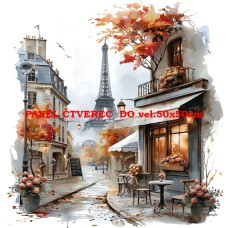 bavlněný panel 10x10 cm kp315