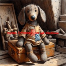 bavlněný panel 25x25 cm  flp822