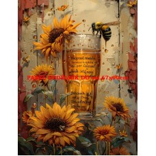 BAVLNĚNÝ PANEL  8x10 cm  -   kve417