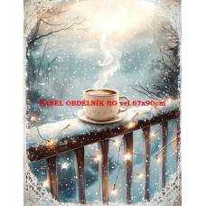 BAVLNĚNÝ PANEL  11x15 cm   kp305