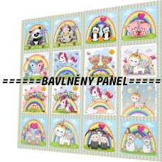 BAVLNĚNÁ LÁTKA - panel 35x35 cm  FNP425